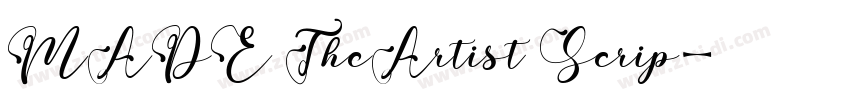 MADE TheArtist Scrip字体转换